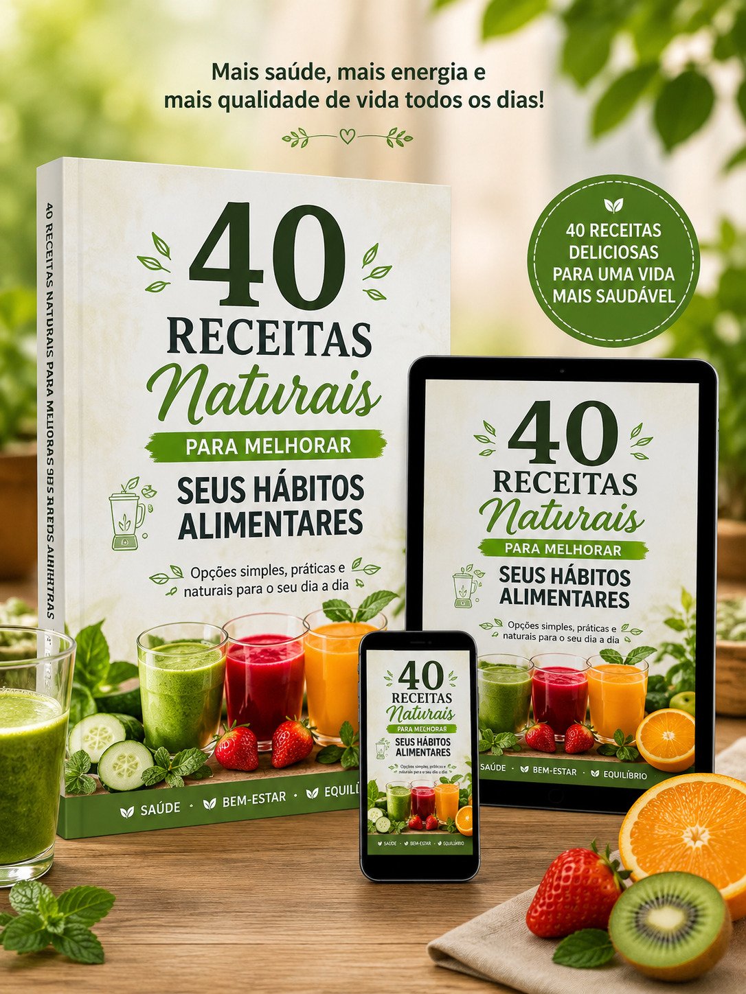 Ebook 40 Receitas Naturais de Suco Detox